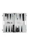 Maison Games Mrs & Mrs Backgammon In White