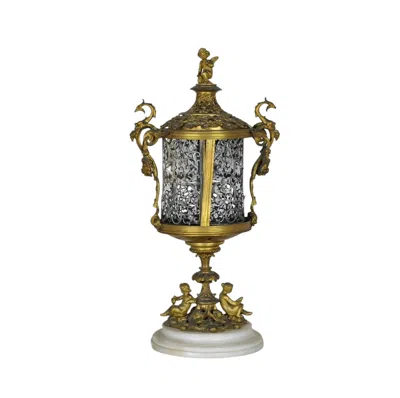 Pre-owned Maison Giroux Att , Bronze Covered Cup, 19th Century In Gold