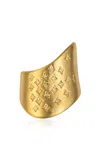 Maison H Jewels 18k Yellow Gold Skin Ring With Diamond