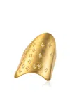 Maison H Jewels 18k Yellow Gold Skin Ring With Diamond