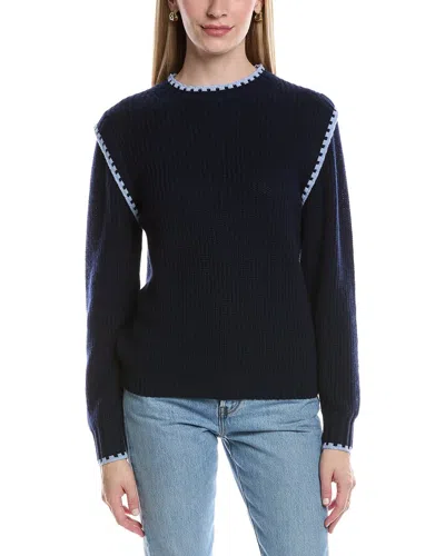 Maison Heritage Bertille Wool & Cashmere-blend Sweater In Blue