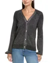 Maison Heritage Billie Wool & Cashmere-blend Cardigan In Gray