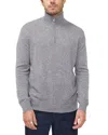Maison Heritage Cashmere Zip Sweater In Gray