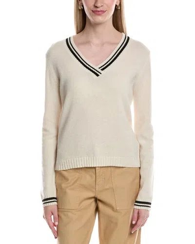 Maison Heritage Leonie Cashmere Sweater In White
