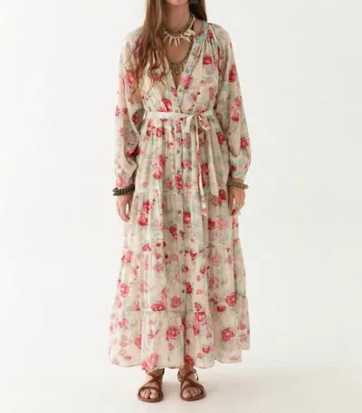 Maison Hotel Agustina Dress In Candy Roses In Multi