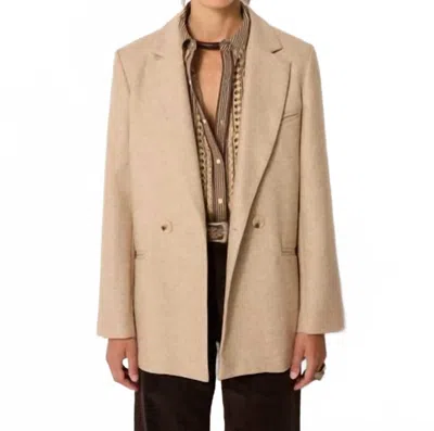 Maison Hotel Anna Blazer In Beige In Nude