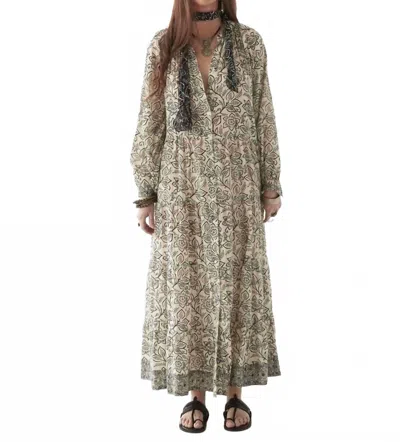 Maison Hotel Antonia Floral Maxi Dress In White Lies In Multi