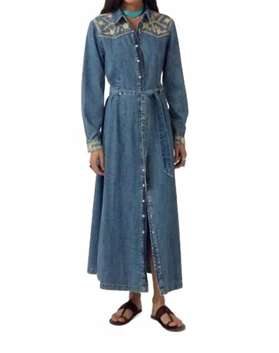 Maison Hotel Arizona Amelia Dress In Blue Haze