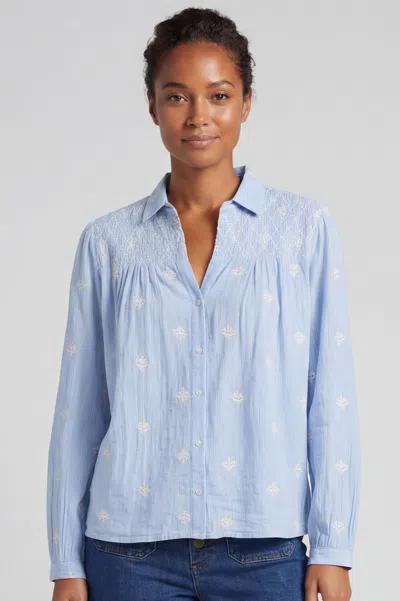 Maison Hotel Aspiga Sustainable Womens  Sunny James Blue Blouse Summer Holiday In Multi