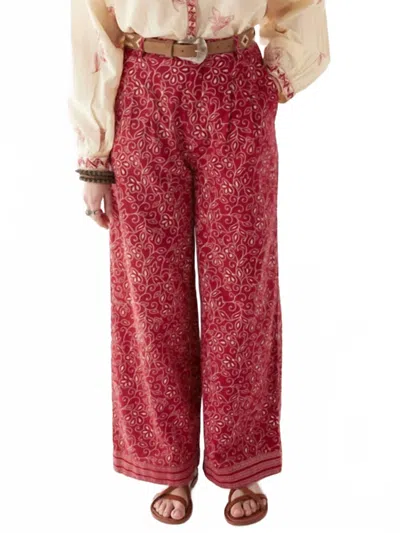 Maison Hotel Bebo Pant In Chili In Red
