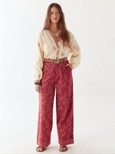 Maison Hotel Bebo Pants In Chilli In Pink