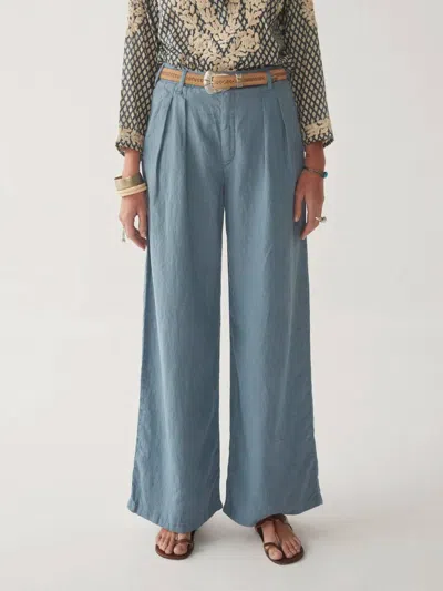 Maison Hotel Berenson Marissa Long Pant In Petrol Blue