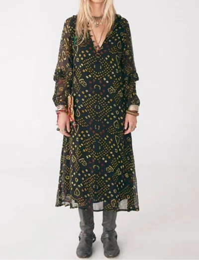 Maison Hotel Bianca Dress In Black Magma In Multi