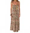 Maison Hotel Brigette Maxi Dress In Piña Colada In Multi