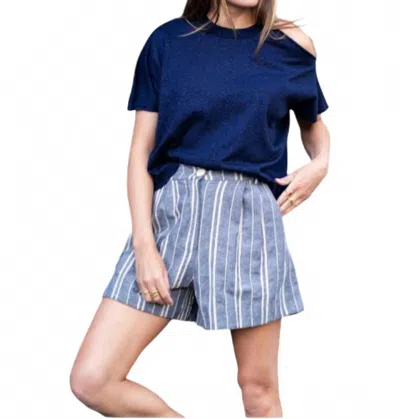 Maison Hotel Corsica High Waist Short In Child Of Blues In Multi