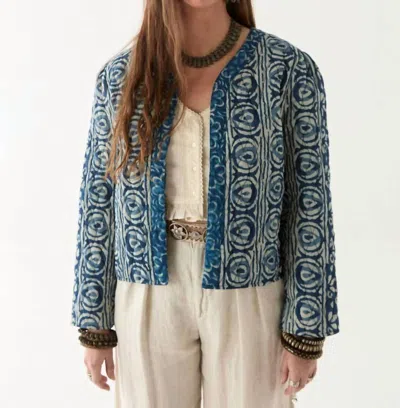 Maison Hotel Coti Jacket In Indigo Soul In Green