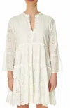 Maison Hotel Dennis Babydoll Dress In Ivory In Multi