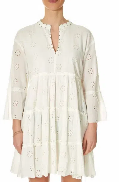 Maison Hotel Dennis Babydoll Dress In Ivory In White