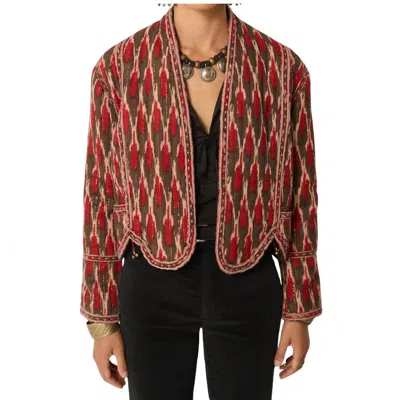 Maison Hotel Devendra Jacket In Bonfire Volcano In Multi