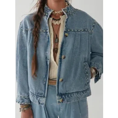 Maison Hotel Dolly Denim Jacket In Blue