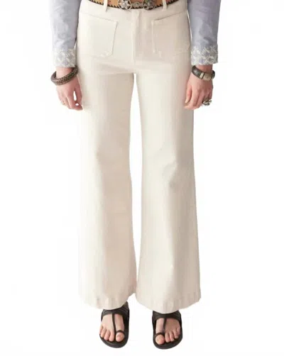 Maison Hotel Edna Wide Leg Pant In Ecru In White