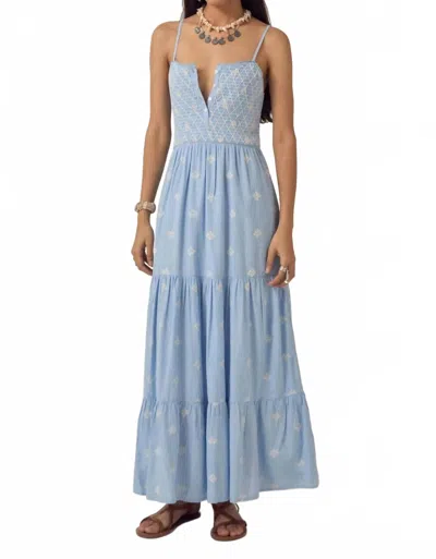 Maison Hotel Etta Sleeveless Maxi Dress In Sky Blue