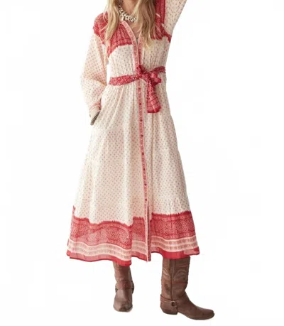 Maison Hotel Flamenca Triana Midi Dress In Passion Red In Multi