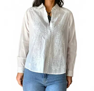 Maison Hotel Ganges Embroidered Blouse In Off White
