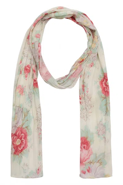 Maison Hotel Goa Scarf In Candy Roses In Multi