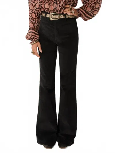 Maison Hotel Jerry High Waist Flare Pants In Nero In Black