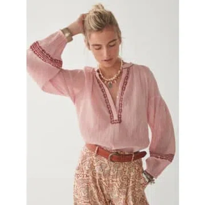 Maison Hotel Lina Blouse In Pink