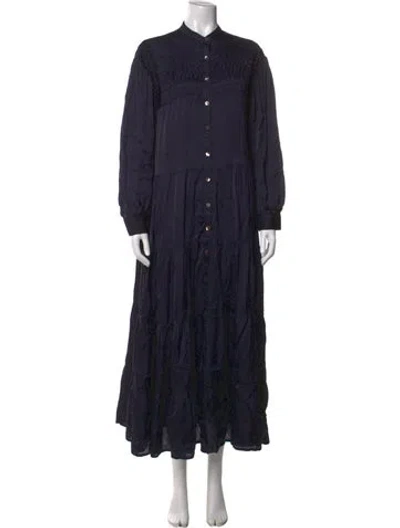 Pre-owned Maison Hotel Long Dress In Blue