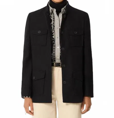 Maison Hotel Lucien Jacket In Army Marine In Black