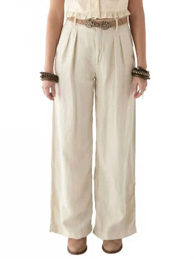 Maison Hotel Marisa Long Pant In Off White In Neutral