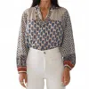 Maison Hotel Palomoa Blouse In Blue Multi In Multi