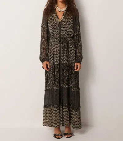 Maison Hotel Payes Eulalia Long Sleeve Dress In Black Sheep