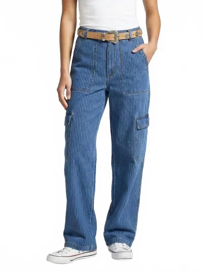 Maison Hotel Pike Cargo Pant In Blue Multi