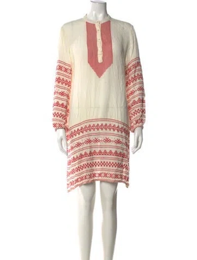 Pre-owned Maison Hotel Printed Mini Dress In Multicolor