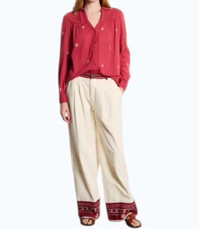 Maison Hotel Rani Shirt In Raspberry In Multi