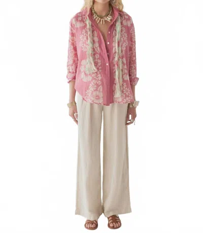 Maison Hotel Rusty Blouse In Pink Floyd In Animal Print