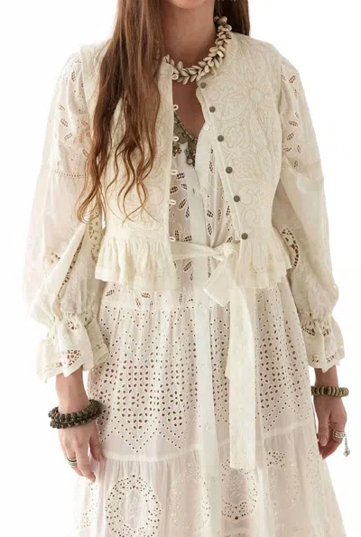 Maison Hotel Sandro Vest In Ivory In Multi