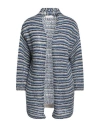 Maison Hotel Woman Cardigan Blue Size Xs Acrylic, Mohair Wool, Polyamide
