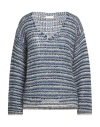 Maison Hotel Woman Sweater Blue Size Xs Acrylic, Mohair Wool, Polyamide