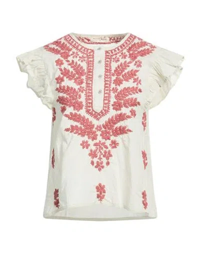 Maison Hotel Woman Top Beige Size Xs Cotton In White