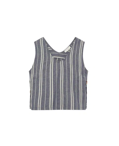 Maison Hotel Women's Corsica Celestine Blouse In Kind Of Blues