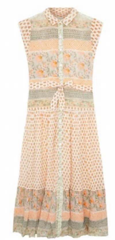 Maison Hotel Women's Cris Button Down Dress In Light Forest In Multi