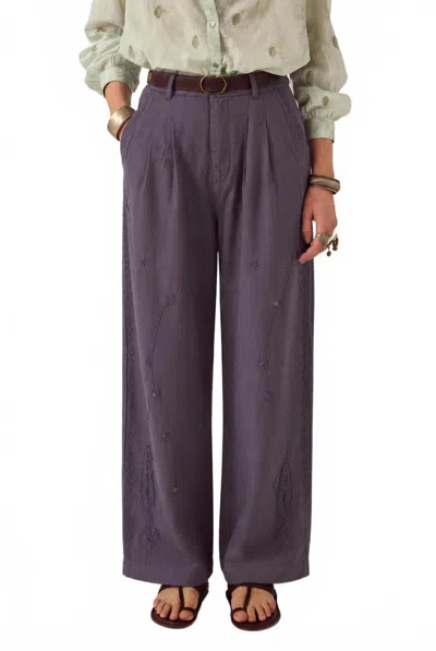 Maison Hotel Women's Gilberto Pants In Charcoal In Purple