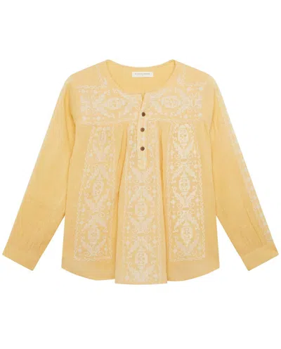 Maison Hotel Women's Lupita Blouse In Ambar In Yellow