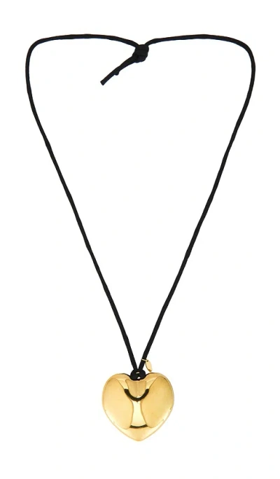 Maison Irem Big Heart Necklace In Gold