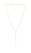Maison Irem Bo Lariat Ball Necklace In Gold